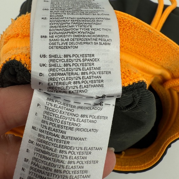 Adidas Shorts Men Medium Green Orange Climalite Basketball Running Activewear - Picture 8 of 12